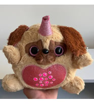 Peluş Köpek Görünümü Renkli - Mavi Su Dünyası (Çok Renkli)