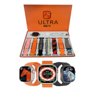 Smart Watch 8 Ultra 7 In 1 Akıllı Saat 7 Kordonlu Takvim Spor Whatsapp Menülü