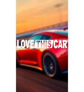 Love This Car 20x3,5 Jdm Yazı Araba-motosiklet Cam Etiket Sticker Beyaz Renk