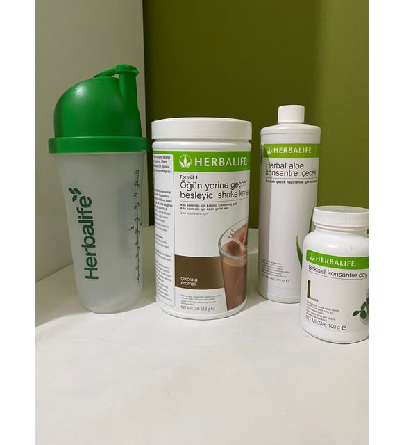 Herbalife 1 Çikolatalı Shake 100 gr klasik Çay Aloe Başlangıç Seti
