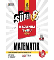 Nitelik 8.sınıf Süper Kazanım Matematik Soru Kitabı