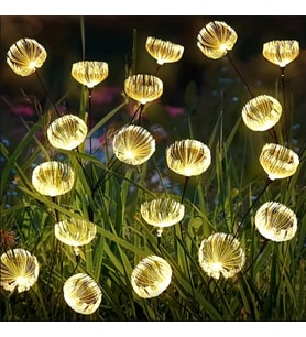 SOLAR 6 TOP LED SARI RENK DENİZ ANASI LED BAHÇE AYDINLATMA SOLAR BAHÇE SÜSÜ SGE1004