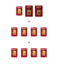 Nadir Gold 24 Ayar 19 Gram Külçe Altın (2 Adet 5 Gram Külçe Altın + 9 Adet 1 Gram Külçe Altın )