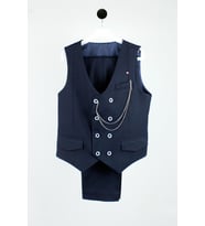 Erkek Çocuk Jogger Pantolonlu Yelek Takım (Lacivert)