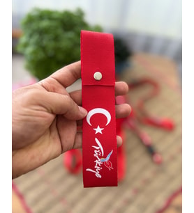 Türkiye Tasarımlı, Kırmızı Renk Yüksek Kalite Tampon & Çeki ipi