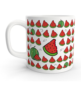 Karpuz Watermelon Summer Yaz Temalı Renkli Kupa Bardak