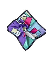Saten Bandana Saten Fular Saten Çanta Aksesuarı Özel Desen Bandana 45X50 Cm