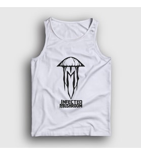 Presmono Unisex Beyaz Logo Müzik Infected Mushroom Atlet 510648tt (Beyaz)