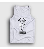 Presmono Unisex Beyaz Logo Müzik Infected Mushroom Atlet 510648tt (Beyaz)