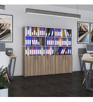 Kenzlife klasör dolabı kilitli gökbörü crd 175*200*30 klasörlük kitaplık ofis arkalıksız