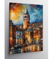 Kanvas Tablo Galata Kulesi Manzarası