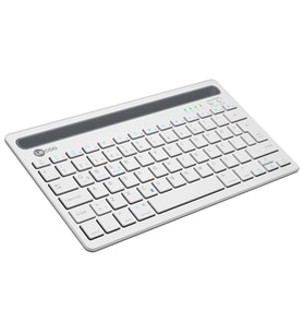 Lecoo BK100 Bluetooth V3.0 Çoklu Cihaz Uyumlu Şarj Edilebilir Kablosuz Beyaz Türkçe Q Klavye