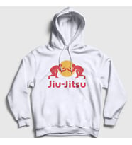 Presmono Unisex Beyaz Jiu Jitsu Masters Güreş Mma Ufc Kapüşonlu Sweatshirt 532733tt (Beyaz)