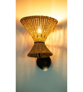 Modern ve Klasik Rattan Aplik - Huş Detaylı, El Yapımı