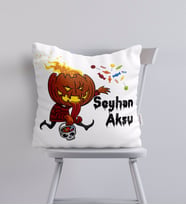 BK Gift Kişiye Özel Happy Halloween Tasarımlı Yastık-12