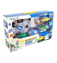 POLI-ZR-912 Robocar Poli Gogo City Seri Poli Burky Helly Oyun Seti (Çok Renkli)