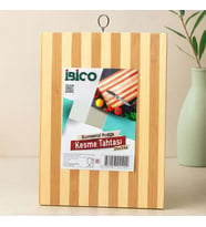 Bambu Kesme Tahtası 24x34x1.3 cm - Metal Kulplu