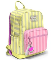 Coral High Pembe Sarı Çizgi Desenli Okul Sırt Çantası 33223