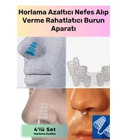 Premium Horlama Azaltıcı Nefes Alıp Verme Rahatlatıcı Uyku Önleyici Burun Delik Aparatı 4'lü Set