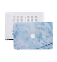 MacBook Pro Retina Kılıf HardCase A1425 A1502 2012/2015 Uyumlu Kılıf Mermer11 (Saks)