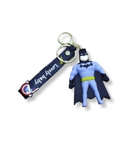 Batman Klasik 3D Figürlü "Lovely Baby" Yazılı Bilek Kayışlı Anahtarlık - 1 ADET