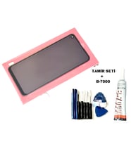 Tkgz Oppo Reno 5 LİTE Uyumlu Lcd Ekran Dokunmatik + B-7000 + Tamir Seti