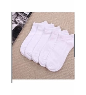 Unisex Beyaz Yazlık Kısa Patik Çorap Kutulu 10 Lu Paket