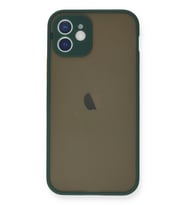 Pilelistore   iPhone 12 Mini Kılıf Montreal Silikon Kapak - Yeşil