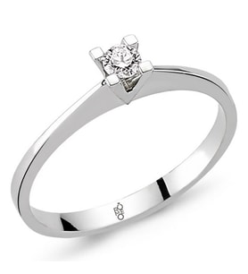 Romeo Pırlanta 0.20 Ct Tektaş Yüzük RM20017 (Çok Renkli)