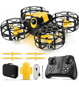 Kumandalı Mini Drone Işıklı Şarjlı Takla Atabilen 360° Dönüş Yapabilen Otomatik İniş Kalkış Hobi Drone 8-10 Dakika Kullanım Süresi Ufo Drone