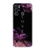 Tecno Pova Neo Kılıf Silikon Desen Özel Seri Love Flow 1664