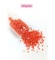 Kesme Cam Boncuk 2mm - 20 Gram - Mercan Kırmızı -BNC310