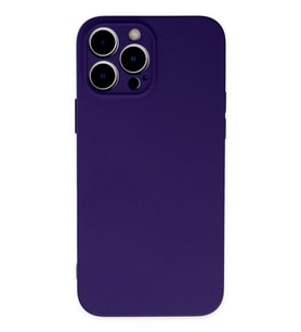Pilelistore   iPhone 13 Pro Max Kılıf Nano içi Kadife Silikon - Mor