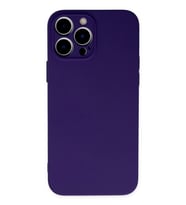 Pilelistore   iPhone 13 Pro Max Kılıf Nano içi Kadife Silikon - Mor