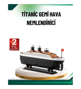 Mey İthalat® Buhar Efektli Titanik Gemi Oda Kokusu Difüzör LED Işıklı Nemlendirici