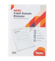 NOKİ 64160-N CEPLİ SUNUM DOSYASI A4 BEYAZ 60LI