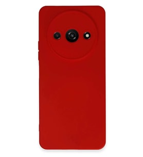 Redmi A3 4G Kılıf Nano içi Kadife Silikon - Kırmızı