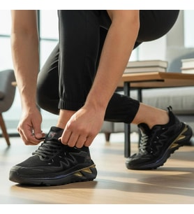 Volis MM-26002 SİYAH MEMORY FOAM TABAN Günlük Bağcıklı Erkek Sneaker Ayakkabı