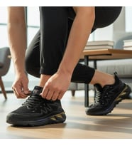 Volis MM-26002 SİYAH MEMORY FOAM TABAN Günlük Bağcıklı Erkek Sneaker Ayakkabı