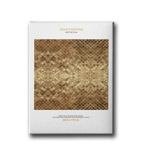 Gold Painting Canvas Tablo MİND190