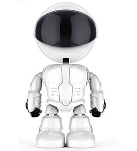 Pazariz Astronot 1080p Robot Görünümlü Wifi Ip Güvenlik Kamerası Kablosuz  (Beyaz)