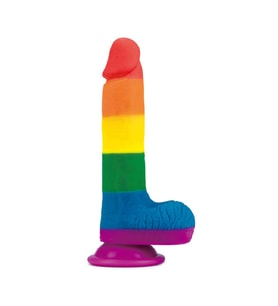 OdinsShop 19,5 cm Renkli Realistik Vantuzlu Dildo Penis
