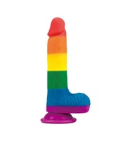 OdinsShop 19,5 cm Renkli Realistik Vantuzlu Dildo Penis