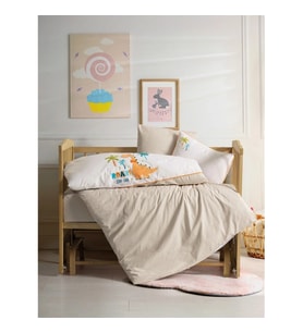 Cotton Box Punch Ranforce Nakışlı Bebek Nevresim Takımı Kiddo
