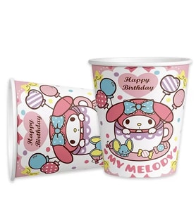 Bardak My Melodi-Kuromi 8li karton bardak