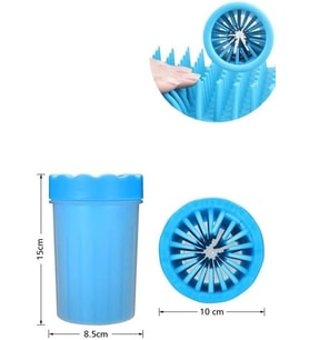 Silikon Jel Fırçalı Pati Ayak Yıkama Temizleme Kovası (Küçük)