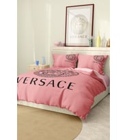 Çift Kişilik Nevresim Takımı Pamuklu Saten Kumaş 6 Parça 3D Dijital Baskı Duvet Cover Set Model.