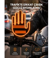 176 LED’li Amber Trafik Uyumlu Sinyal Işığı – El Hareketiyle Kontrol