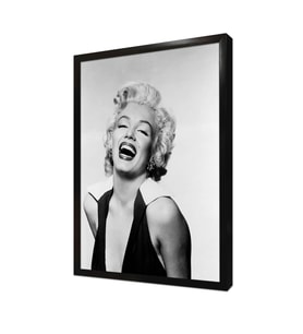 Marilyn Monroe Gülerken Çekilmiş Çerçeveli Mdf Tablo