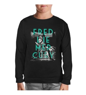 Freddie Mercury Siyah Çocuk Sweatshirt